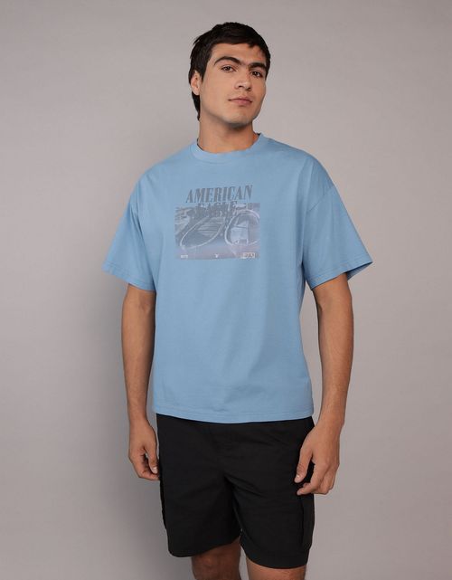 Camiseta Oversized con Gráfico para Hombre