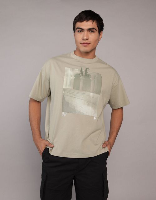 Camiseta Oversized con Gráfico para Hombre