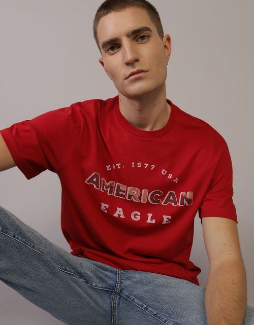 Camiseta gráfica con bloques de color de Ae