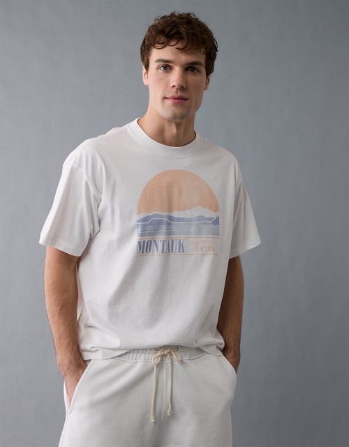 Camiseta Oversized con Gráfico para Hombre