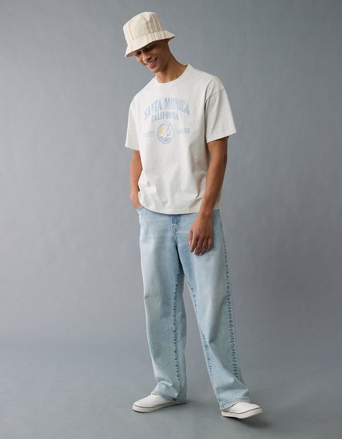 Camiseta Oversized con Gráfico para Hombre
