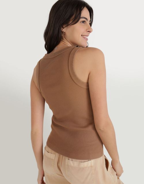 Camiseta Henley Aerie Real Soft® acanalada