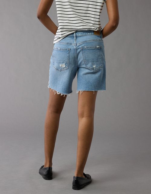 Short Strigid en Denim de 8 para Mujer