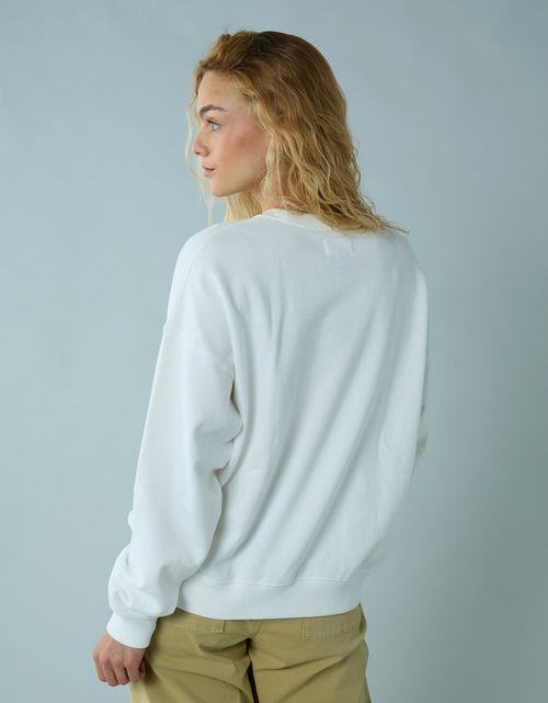 Buzo cuello redondo con gráfico de mujer AE
