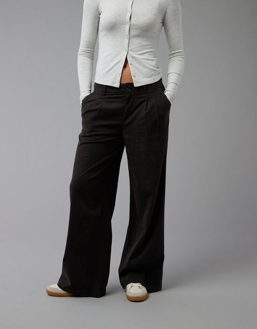 Pantalón tiro alto ancho de mujer AE