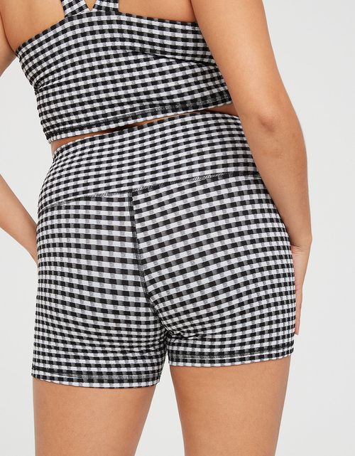 Short Offline by Aerie Gingham de 10 centímetros