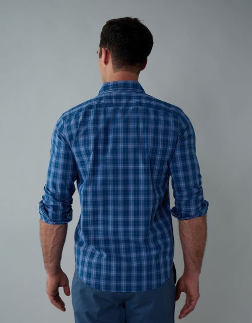 Camisa de popelina manga larga de hombre AE