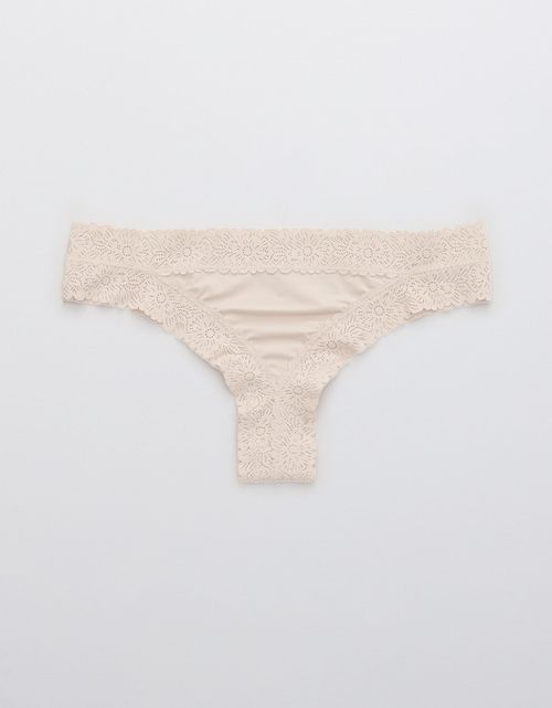 Tanga con encaje de mujer Aerie