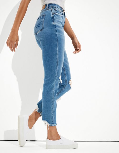 Mom Jean AE Ne(x)t Level Soft Knit con rotos