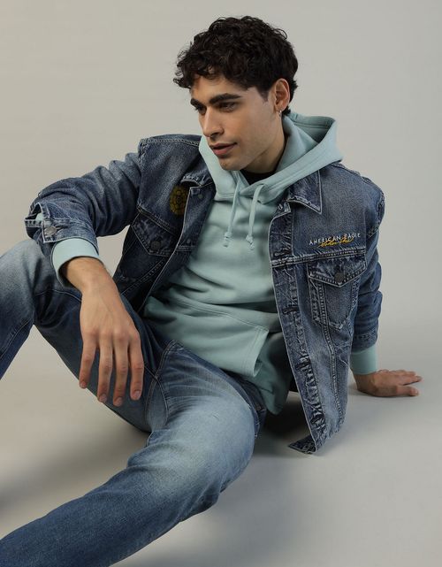 Chaqueta AE en Denim día de los muertos