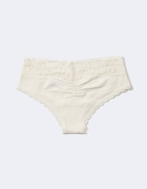 Undies Aerie en algodón con encaje deshilado