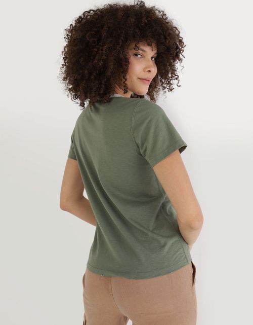 Camiseta Aerie cuello redondo manga corta para mujer