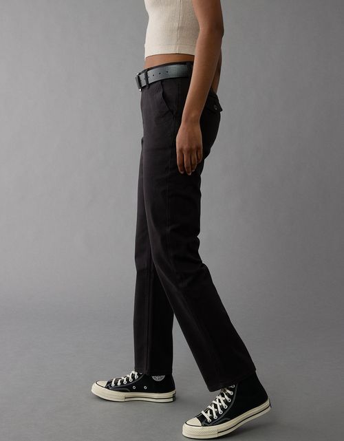 Pantalón Straight de Tiro Alto para Mujer