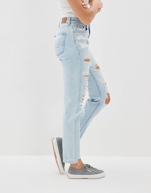 Jean AE mom strigid con rotos