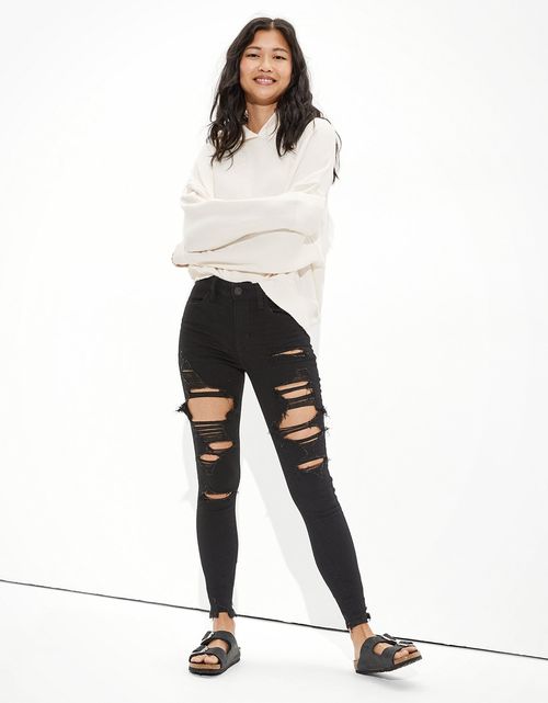 Jegging AE Ne(x) Level Tiro alto rasgado