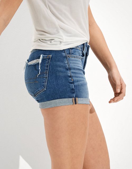Short AE Ne(x)t Level Denim Midi de tiro bajo