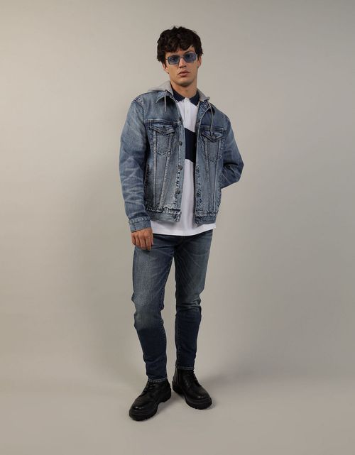 Chaqueta en denim Ae con capucha