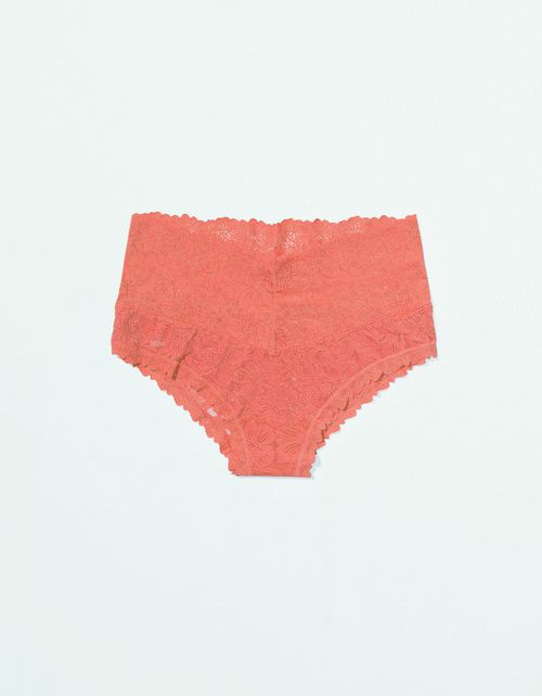 Panty Cheeky Show Off Rosey de Encaje Aerie