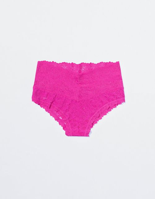 Panty Cheeky Show Off Rosey de Encaje Aerie