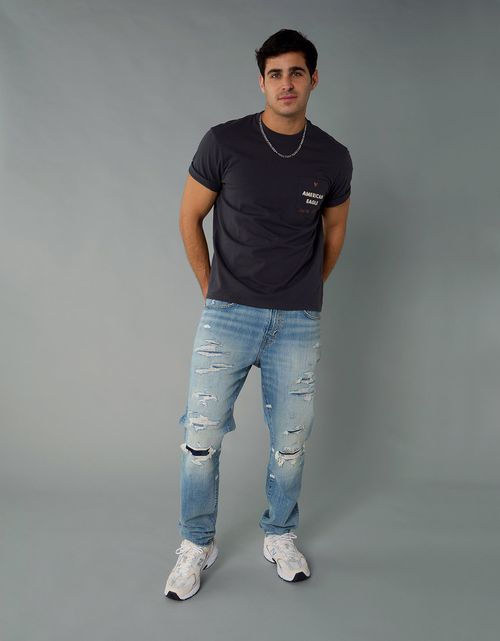 Jean Athletic con rotos de Hombre