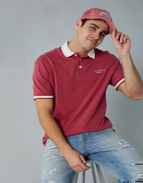 Camiseta Polo con Logo Ae