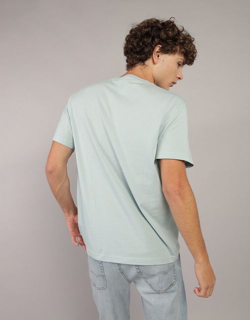 Camiseta manga corta con gráfico de hombre AE