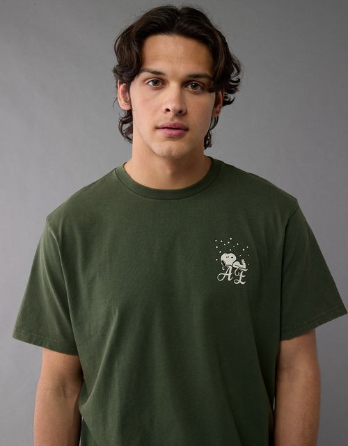 Camiseta con Gráfico Manga Corta Hombre Ae