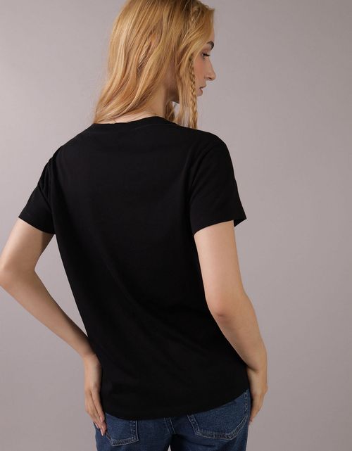 Camiseta con Gráfico Manga Corta Mujer AE