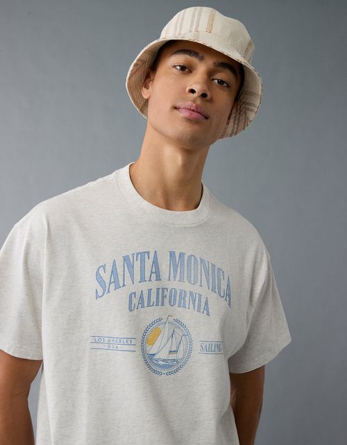 Camiseta Oversized con Gráfico para Hombre