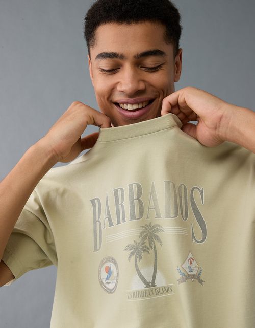 Camiseta Oversized con Gráfico para Hombre