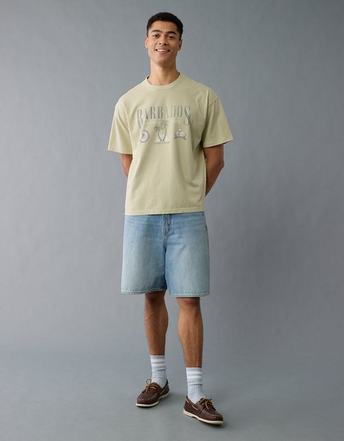 Camiseta Oversized con Gráfico para Hombre