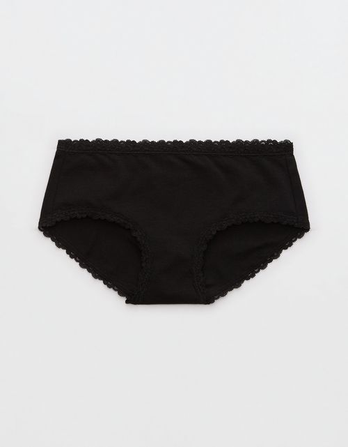Panty Boyshort Algodón con Encaje en los Bordes Superchill de Aerie