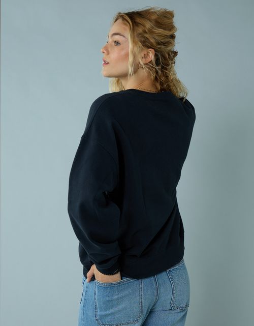 Buzo cuello redondo con gráfico de mujer AE