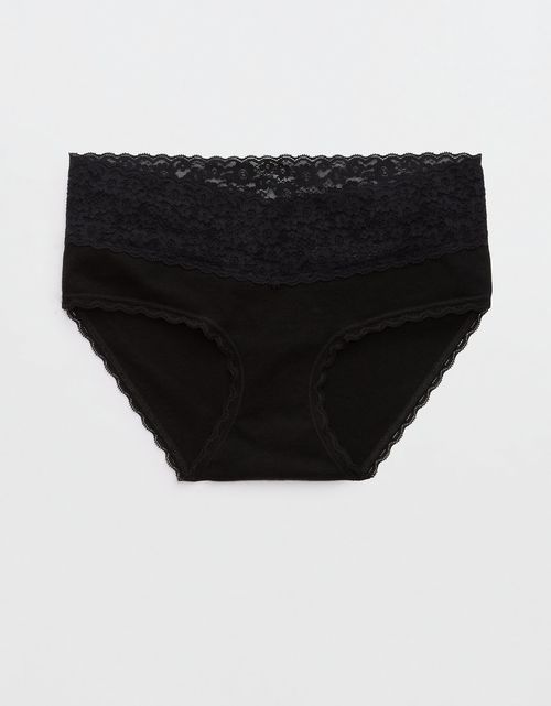 Panty Boyshort Algodón con Encaje Vintage Superchill de Aerie
