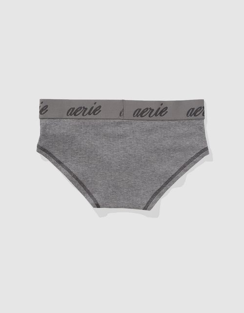 Panty Boybrief en Algodón Canalé con Logo Superchill de Aerie