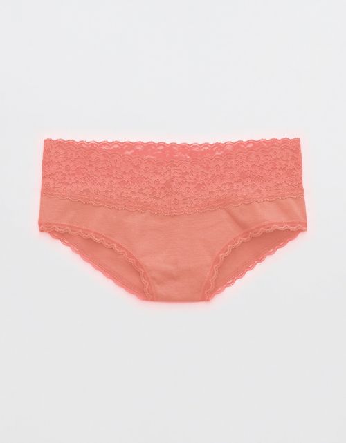 Panty Cheeky Algodón con Encaje Vintage Superchill de Aerie