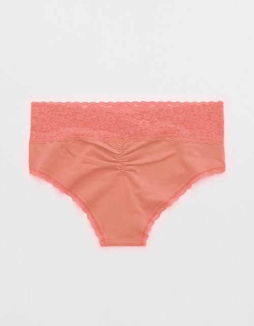 Panty Cheeky Algodón con Encaje Vintage Superchill de Aerie