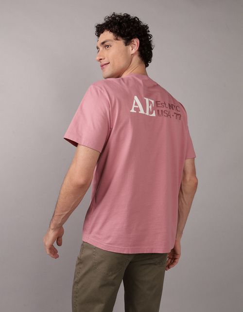 Camiseta gráfica con logotipo aplicado de AE