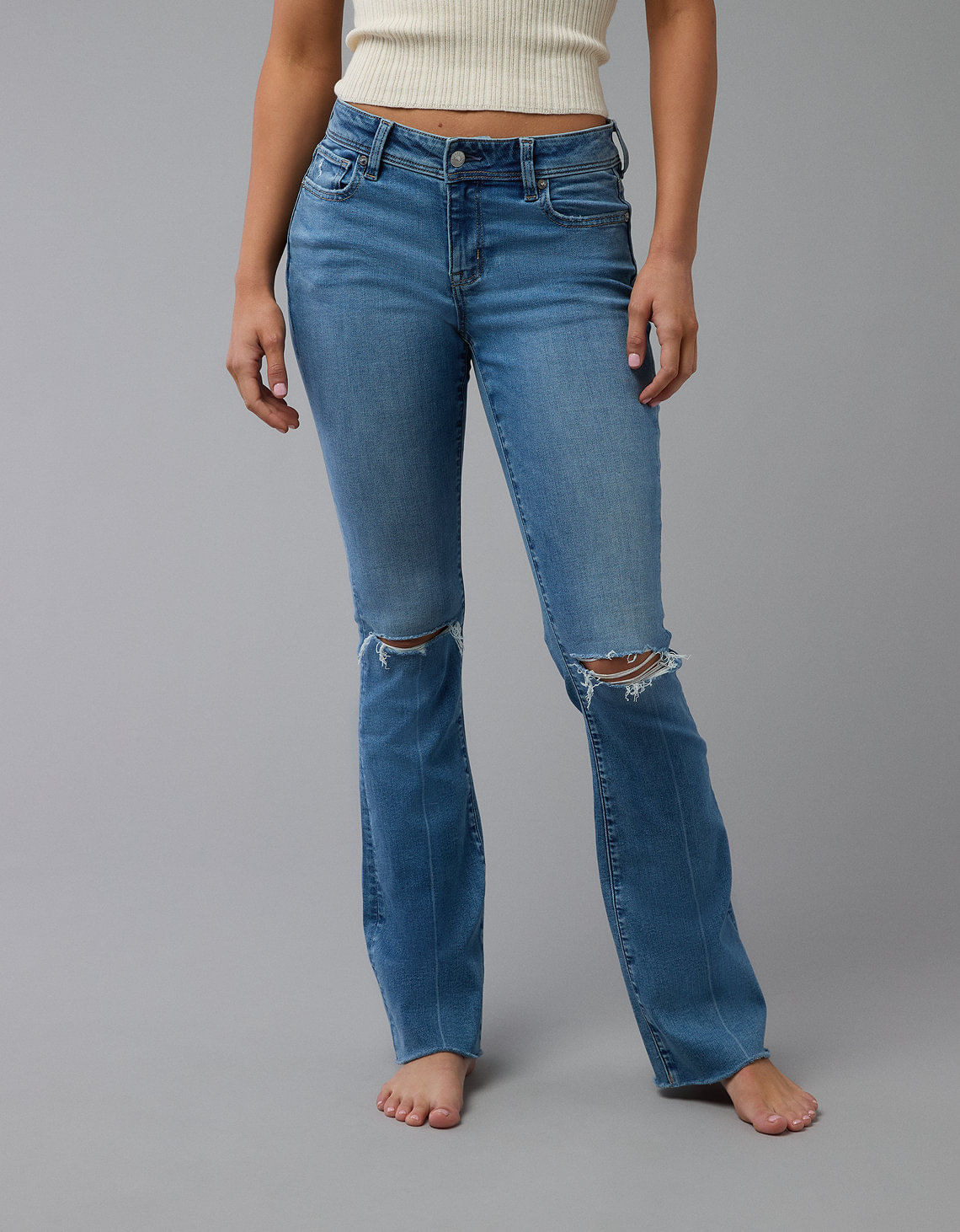 Boot Jeans Hollister Jeans Precio Jeans Tiro Bajo Para Mujer