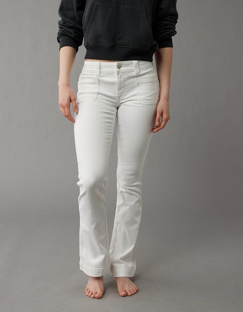 Jean AE de tiro bajo y bota campana para mujer