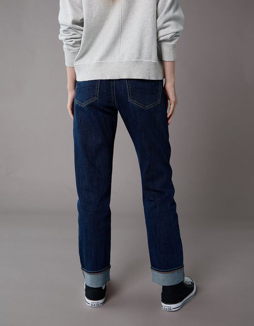 Jean Straight Ankle Tiro Alto Ae