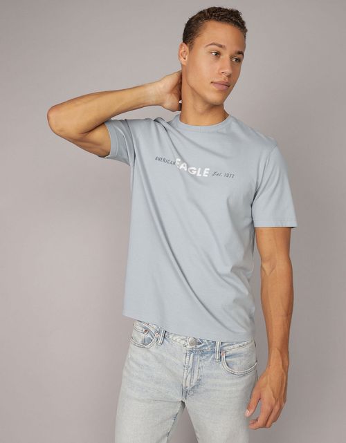 Camiseta Gráfica con Logotipo Elevado Ae