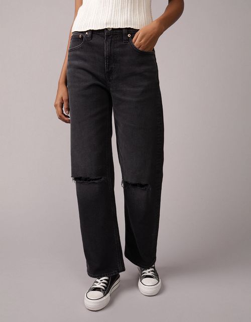 Jean Stovepipe Tiro Alto Ae