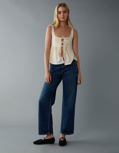 Jean Stovepipe Tiro Alto Ae