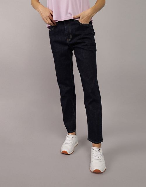 Jean straight de tiro alto de mujer AE