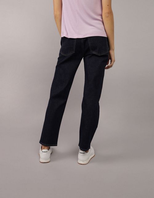 Jean straight de tiro alto de mujer AE