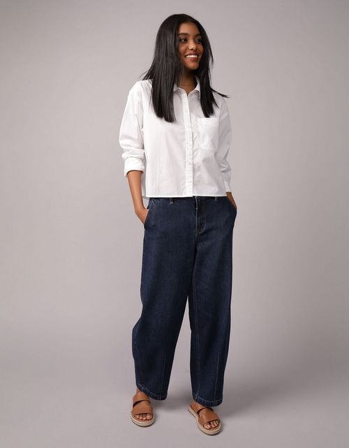 Camisa Abotonada Perfecta Recortada Ae